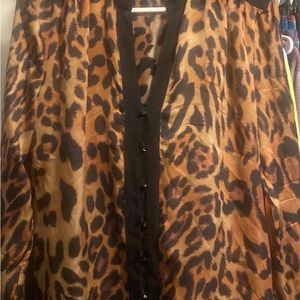 Women’s size 36 leopard blouse